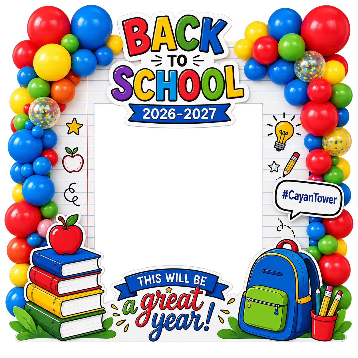 Back to School event decoration in Dubai by Kids Hub Entertainment